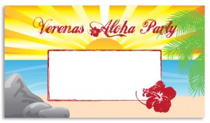 Personalisierbares Banner Beach