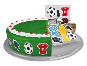 Essbare Kuchensticker Fußball