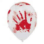 Luftballons "Blutige Hände"
