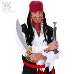 Perücke "Piraten Kapitän" mit Bandana