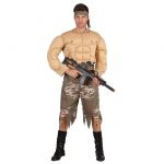 Kostüm „Muskelprotz Soldat“