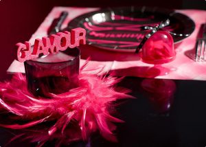 Glitzer Schriftzug "Pink Glamour"