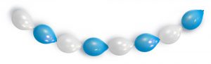 Ketten-Luftballons "Blau-Weiß"