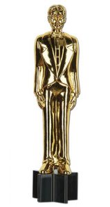 Wanddeko "Golden Award" aus Pappe 91 cm