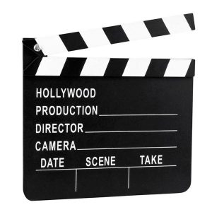 Filmklappe Hollywood 20 x 18 cm