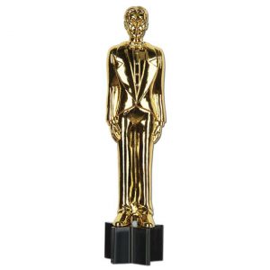 Wanddeko "Golden Award" aus Pappe 91 cm