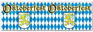 Metallic Banner Oktoberfest 36 x 120 cm