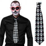 Krawatte "Día de los Muertos" 130 cm