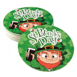 Bierdeckel "Fröhlicher St. Patrick's Day" 10er Pack