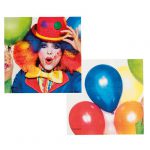 Servietten "Kunterbunter Clown" 12er Pack