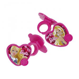 Muffindeko "Barbie Ringe" 12er Pack