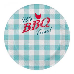 Pappteller "Buntes BBQ" 8er Pack