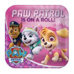 Eckige Pappteller "Paw Patrol for Girls" 8er Pack