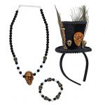 Accessoire-Set "Voodoo-Priester" 3-tlg.