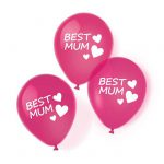 Luftballons "Best Mum" 6er Pack