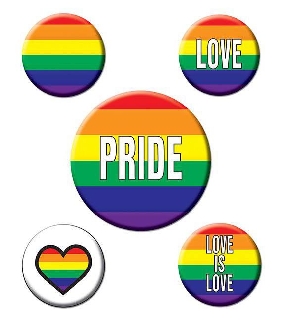 Pride Button Regenbogen