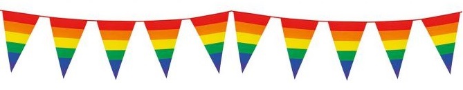 Wimpel Girlande Pride Regenbogen